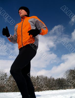 Runner in Snow