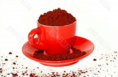 Cup of instant coffee