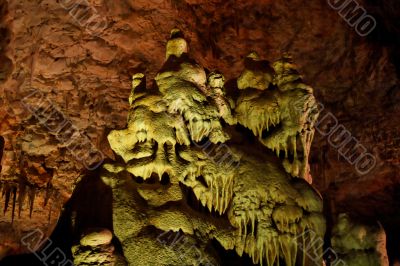 Strange stalagmite shapes