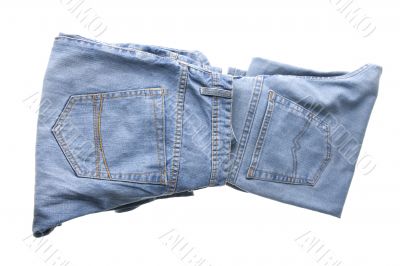 Blue jeans closeup