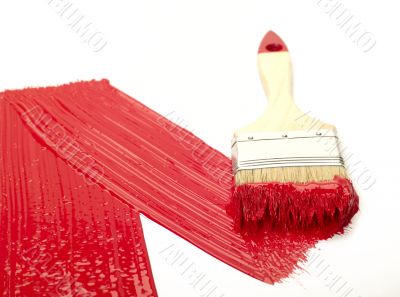 paint brush with color shape.