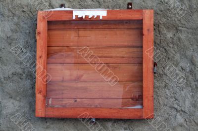 Wooden frame for announcements
