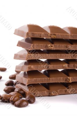 chocolate and coffee beans chocolate and coffee beans