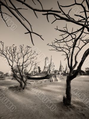 Ancient wat in khemer style. Thailand Ancient wat in khemer style. Thailand