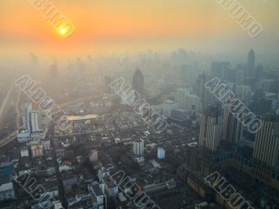 Sunsrise in a big sity. Sunsrise in a big sity.