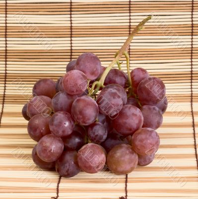 Grapes on mat