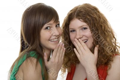 two women with gestures astonishment