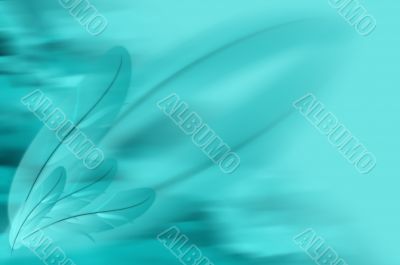 Abstract blue feathers illustration background