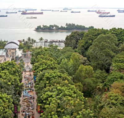 Merlion path - Isle Sentosa, Singapore Merlion path - Isle Sentosa, Singapore