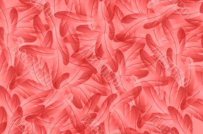 Abstract red feathers illustration background
