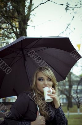 Girl with cup