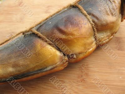 A hot smoked fish