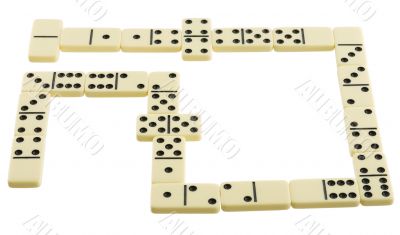 Bones of dominoes