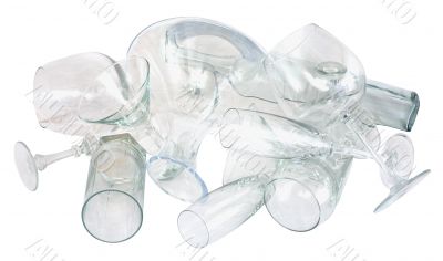 Heap of glasswares