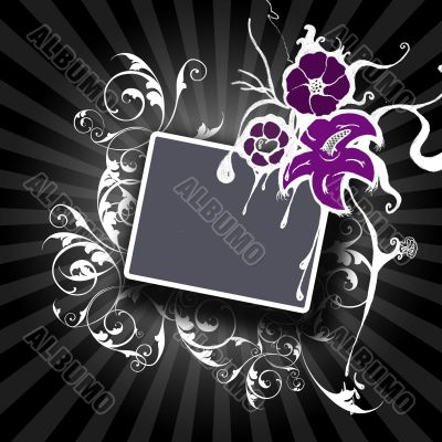 Element for congratulations, websites, frame