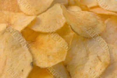 Appetizing potato chips