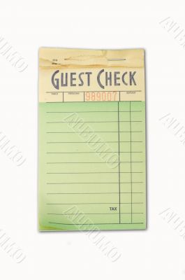 Guest check pad