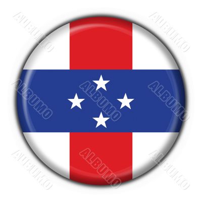 Netherlands Antilles button flag round shape