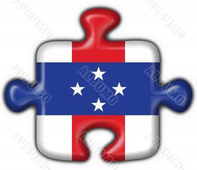 Netherlands Antilles button puzzle round shape