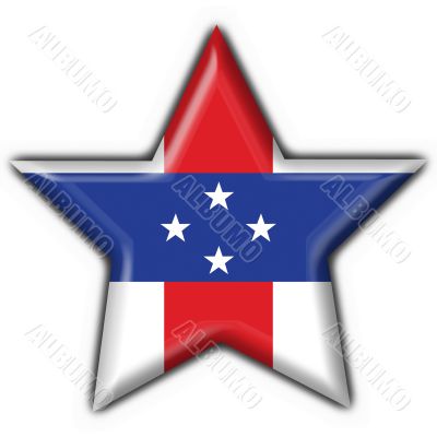 Netherlands Antilles button flag star shape