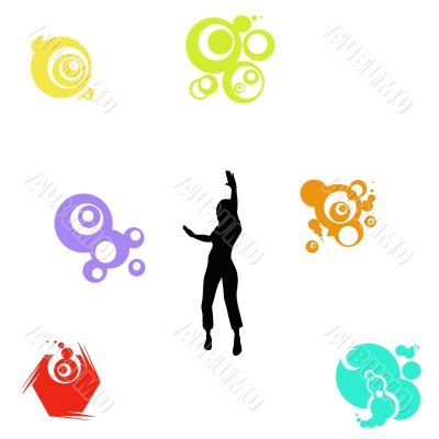 Element for design, frame, illustration