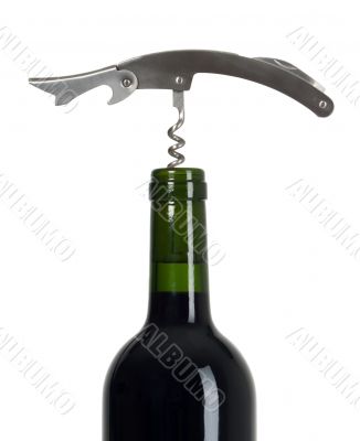 Wine and corkscrew Wine and corkscrew