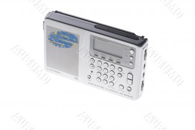 radio on white background