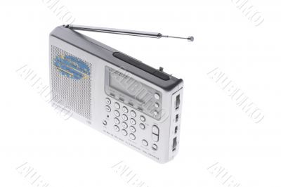 radio on white