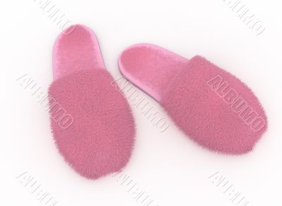 fury soft home slippers, pink