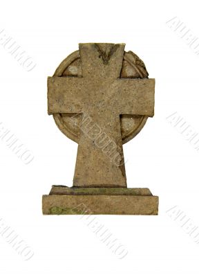 Stone cross marker