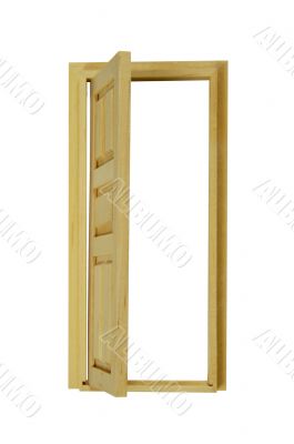 Wooden Door Open