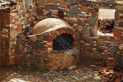 Mountain village of historic buildings