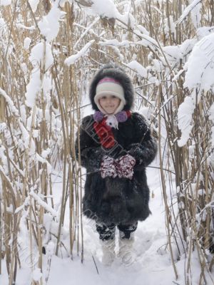 little girl in winter little girl in winter
