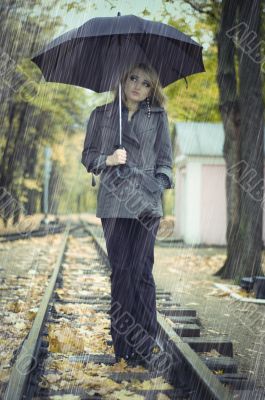 in the rain in the rain
