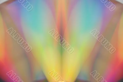 Colorful spectrum of light from DVD disks