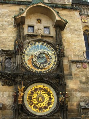 Famous old medieval astronomical clock