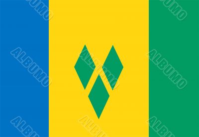 Flag Of Saint Vincent And The Grenadines Flag Of Saint Vincent And The Grenadines