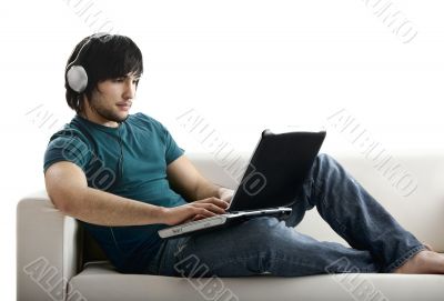 Working at home Working at home