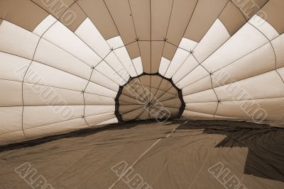 Hot Air Balloon sepia