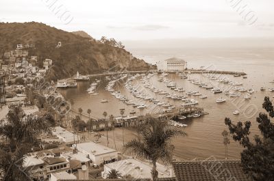 Catalina Island sepia