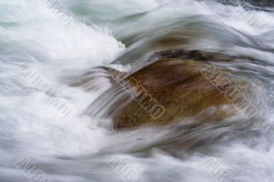 stone in river