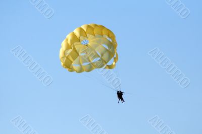 Parachute over the ocean
