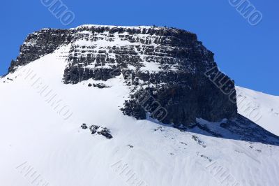 Swiss mountains in Winter