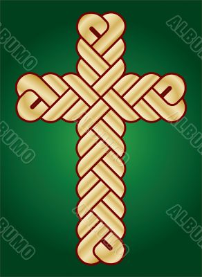 vector twisted Christian Holy cross