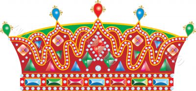 Vector Medieval Slavic king crown