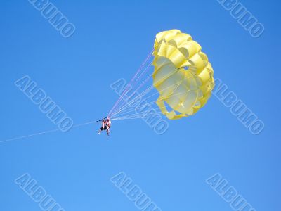 Parachute over the ocean