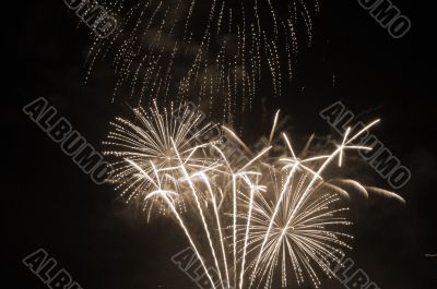 Fireworks Patterns sepia