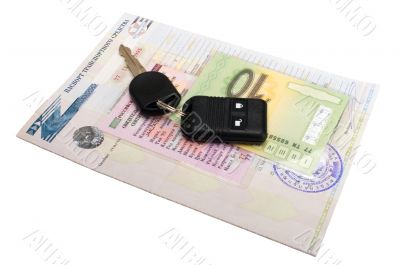 Documents on the car Documents on the car
