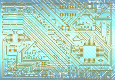 Hi-tech industrial electronic background