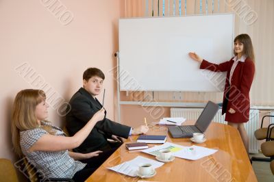 Young woman to speak at a meeting